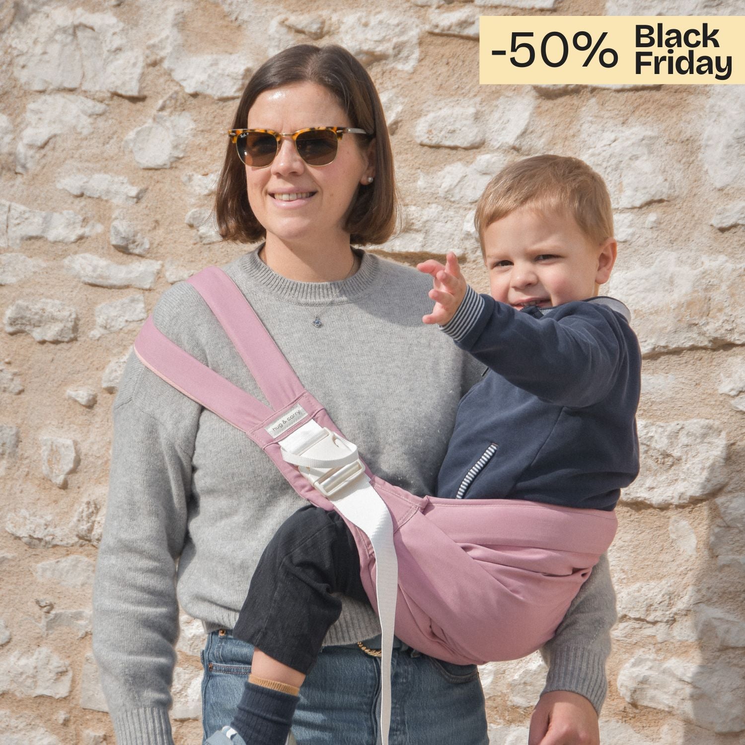 Porte-bébé Sling® rose