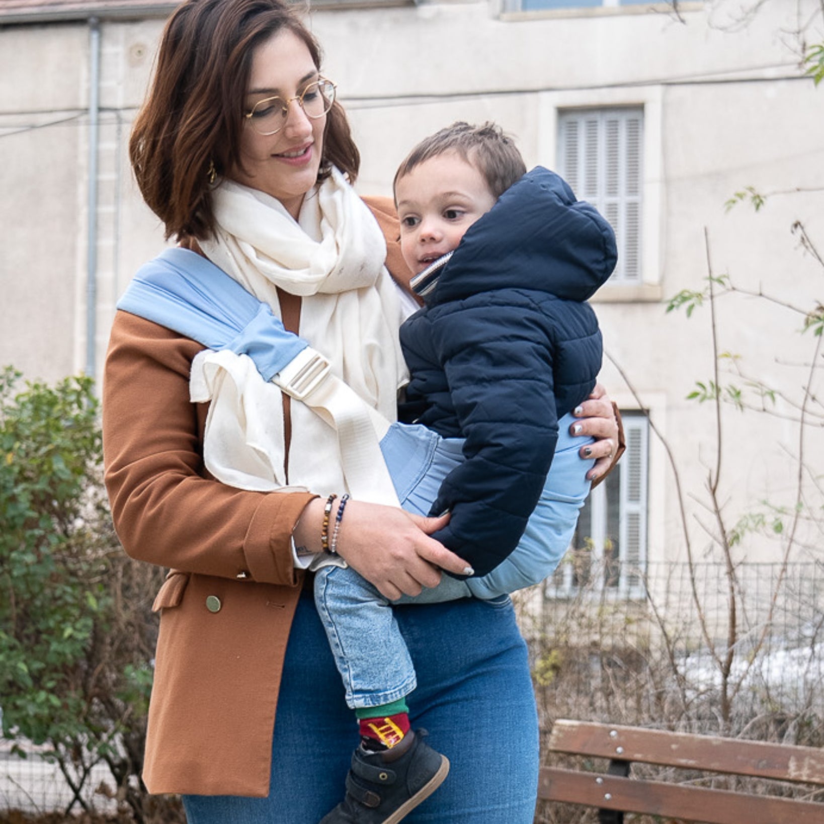 Portabebés tipo fular para bebés y niños